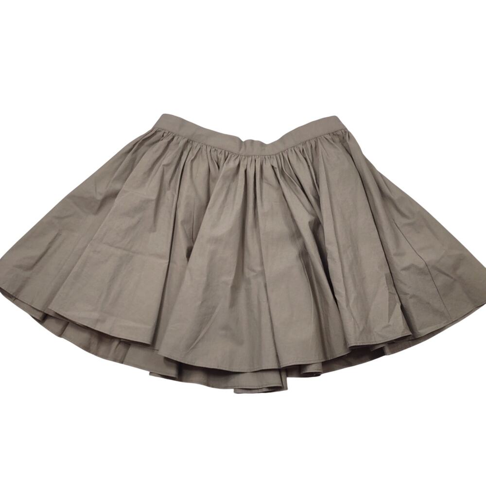 Free People Khaki Mini Pleated Skirt, Size XS